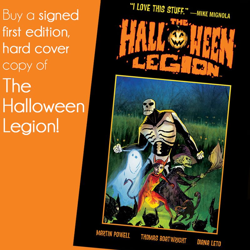 Halloween Legion book cover illustration by Diana Leto